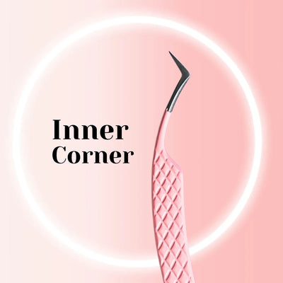 Pink Volume Lash Tweezers – Inner Corner