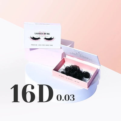 16D | 0.03 Pro-Made Loose Fans | 500 Fans Per Tray