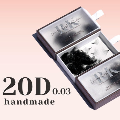 20D | Handmade Russian Volume Lashes 0.03 |Premade Fans Australia | Lashes by RK
