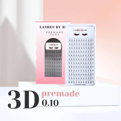 3D Premade Volume Fans Short Stem