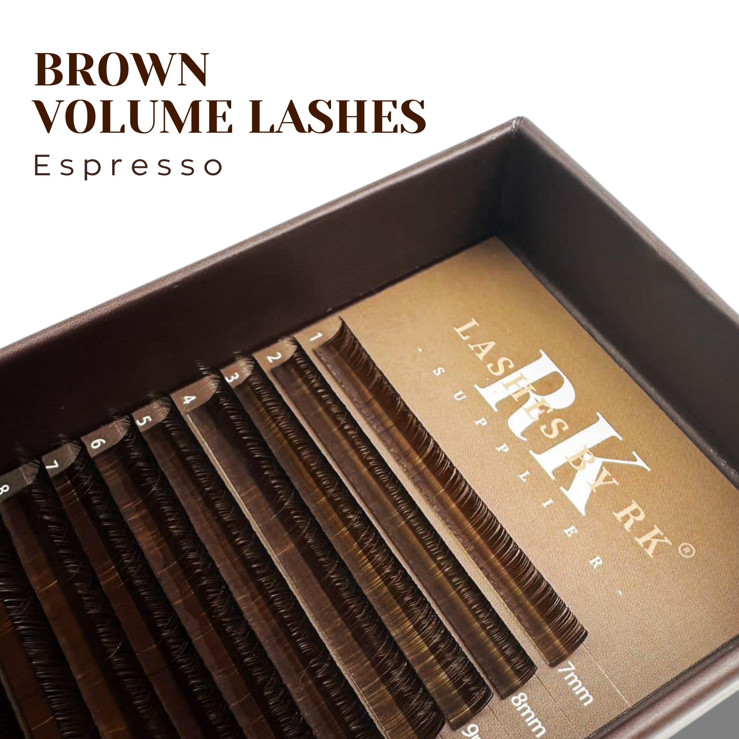 Premium Brown Silk Volume Lashes