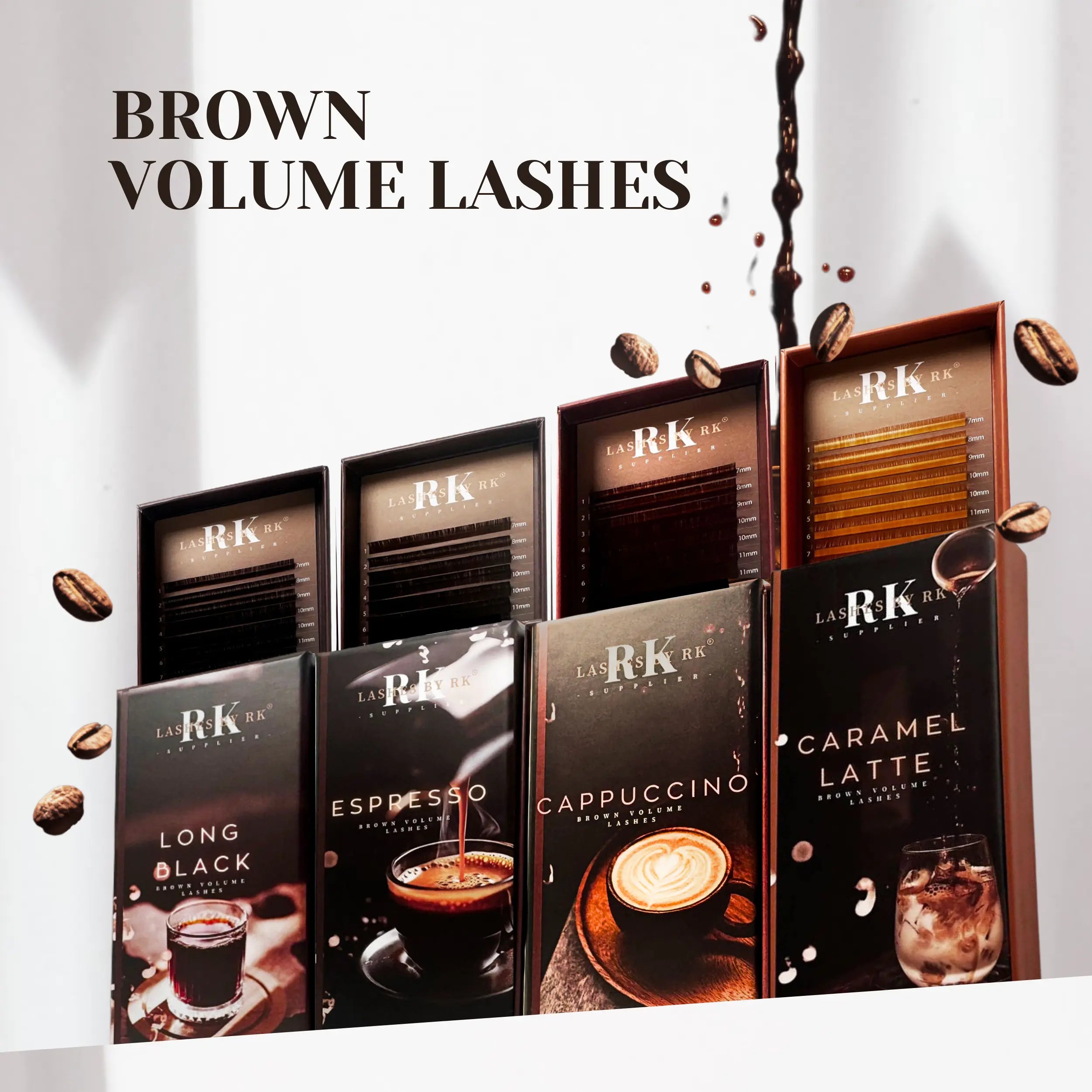 Premium Brown Silk Volume Lashes