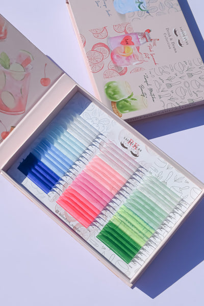 Coloured volume lashes | Cashmere mink lashes