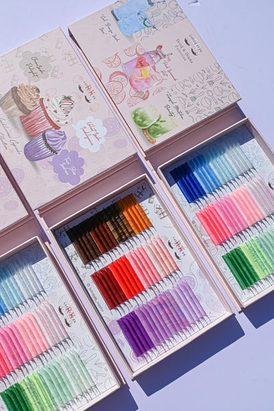 Coloured volume lashes | Cashmere mink lashes