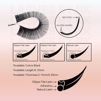 Classic Cashmere Flat Lashes- Mixed Lenghts