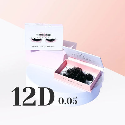 12D | 0.05 Pro-Made Loose Fans | 500 Fans Per Tray