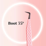 Pink Volume Lash Tweezers –   Boot 75°