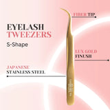 Eyelash Extension Tweezers | S-Shape Curved Tweezers