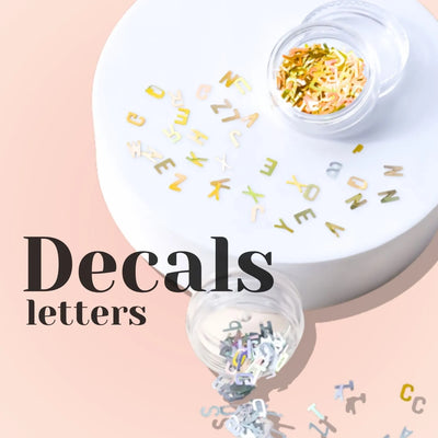 Eyelash/Nails Decal for Eyelash Extension in a container