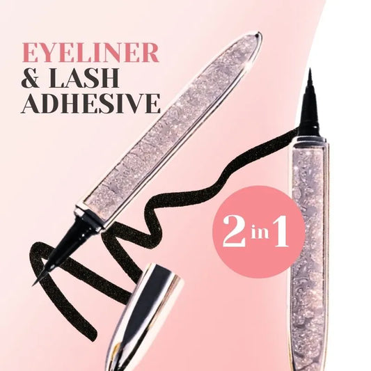 Adhesive Eyeliner Pen | 2 in 1 Eyeliner and Lash Adhesive