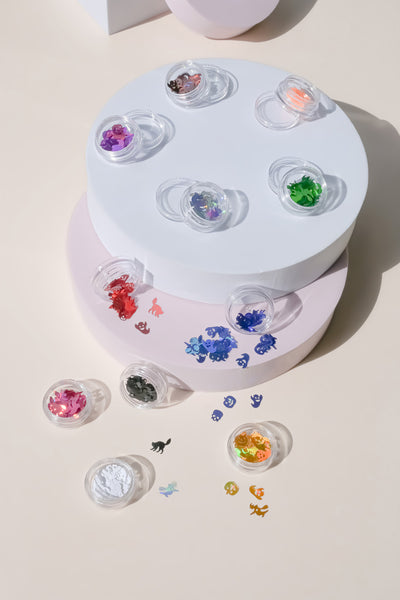 Eyelash/Nails Decal for Eyelash Extension in a container