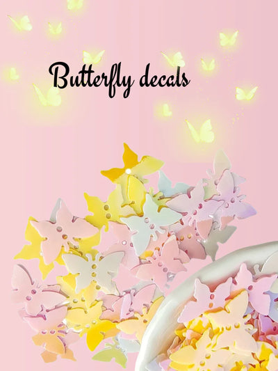 Eyelash/Nails Decal for Eyelash Extension in a container