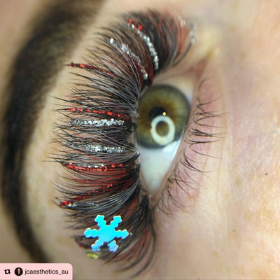 Eyelash/Nails Decal for Eyelash Extension in a container