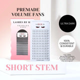 6D Premade Volume Fans Short Stem