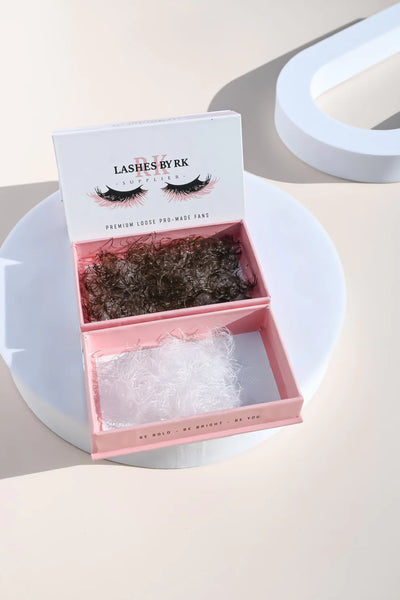 6D | Brown Pro-Made Loose Fans 1000 Fans/Tray