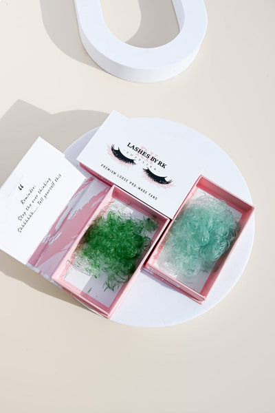 White Pro-made coloured fans 6D