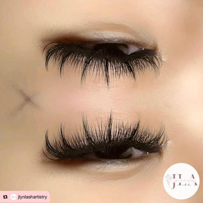 Wispy/ Spikes Lashes - After Swim Wet Effect