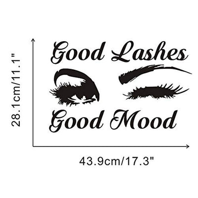 Lash Wall Sticker | Eyelash Wall Decals