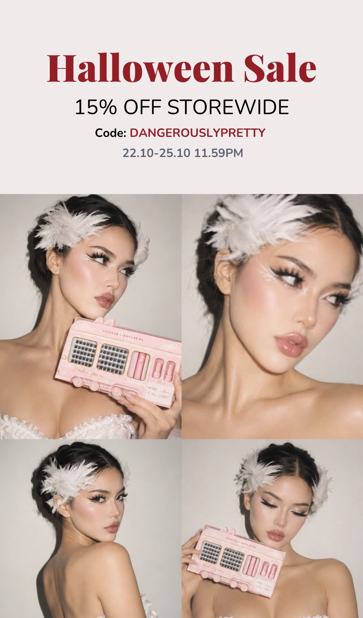 Halloween Sale — 15% off storewide with code DANGEROUSLYPRETTY, 22.10 to 25.10 11.59PM